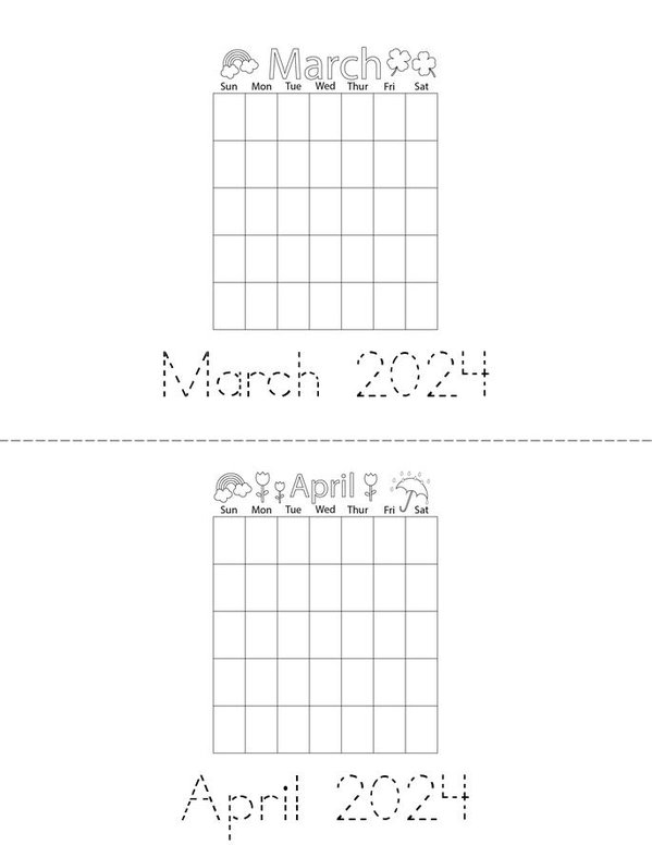 2024 Calendar Mini Book - Sheet 2