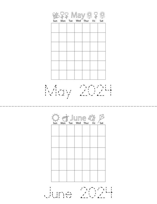 2024 Calendar Mini Book - Sheet 3