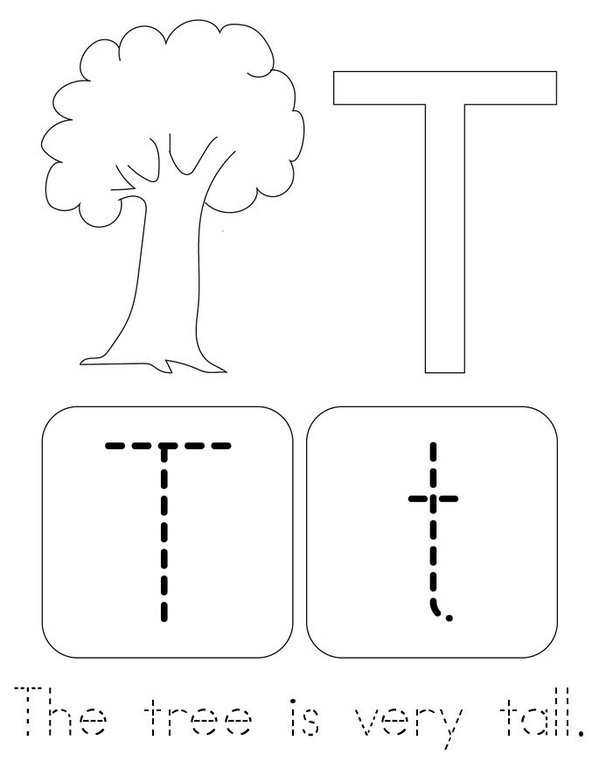 Letter Tt consonant Mini Book - Sheet 3