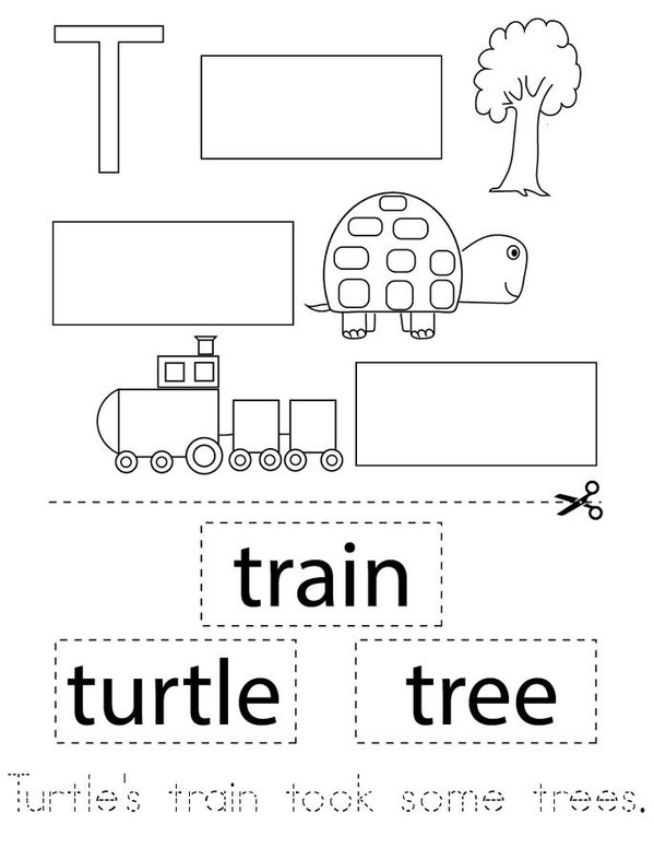 Letter Tt consonant Mini Book - Sheet 7