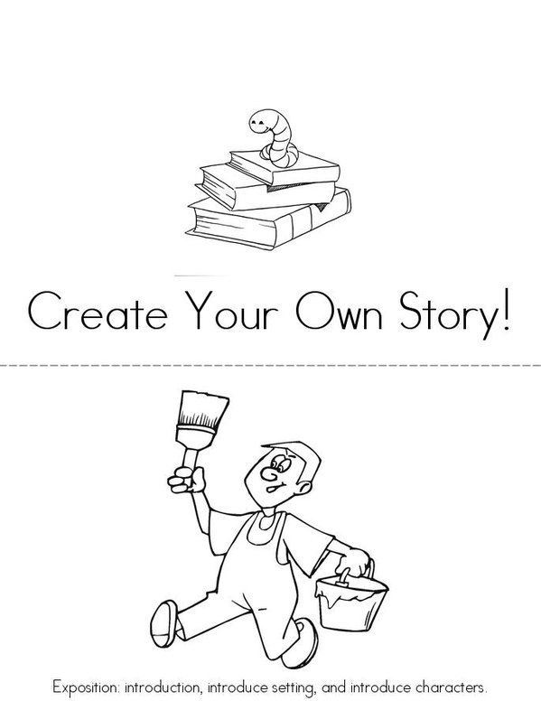 Create Your Own Story! Mini Book - Sheet 1