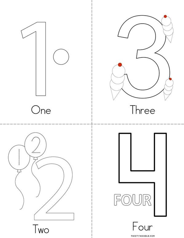 Numbers Mini Book