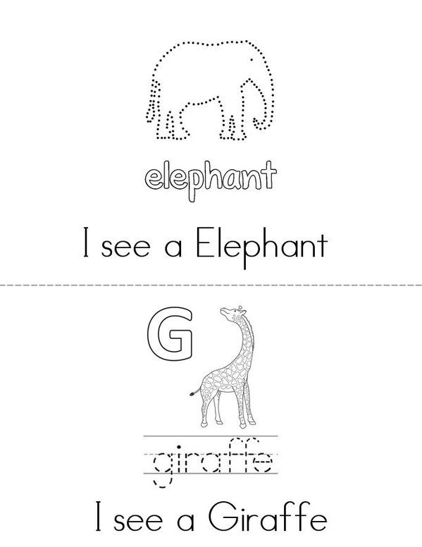 MY ZOO BOOK Mini Book - Sheet 2