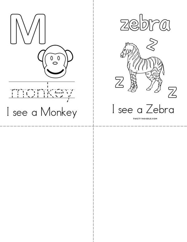 MY ZOO BOOK Mini Book - Sheet 2