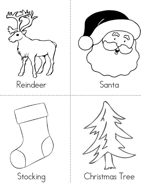 santa Mini Book - Sheet 1