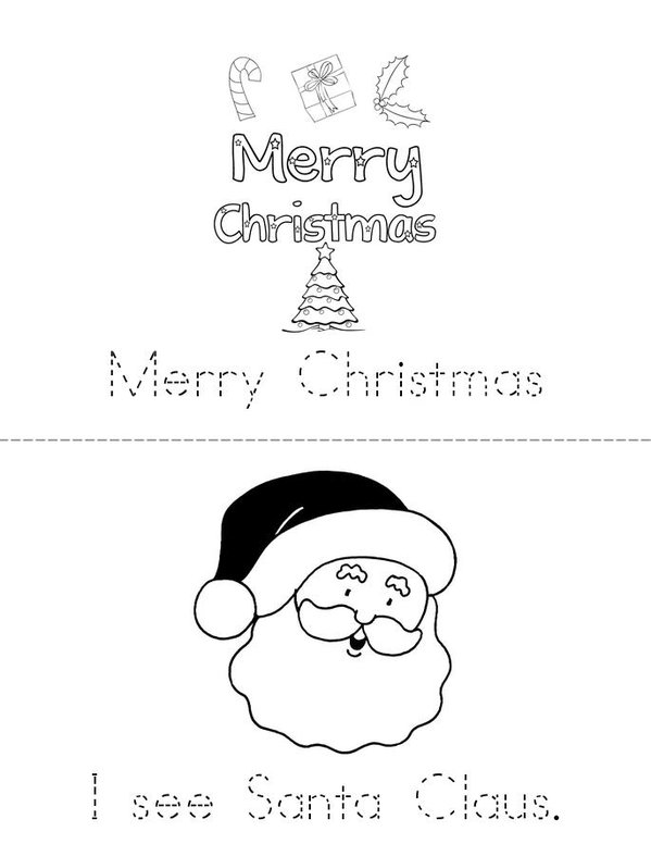 Christmas Mini Book - Sheet 1