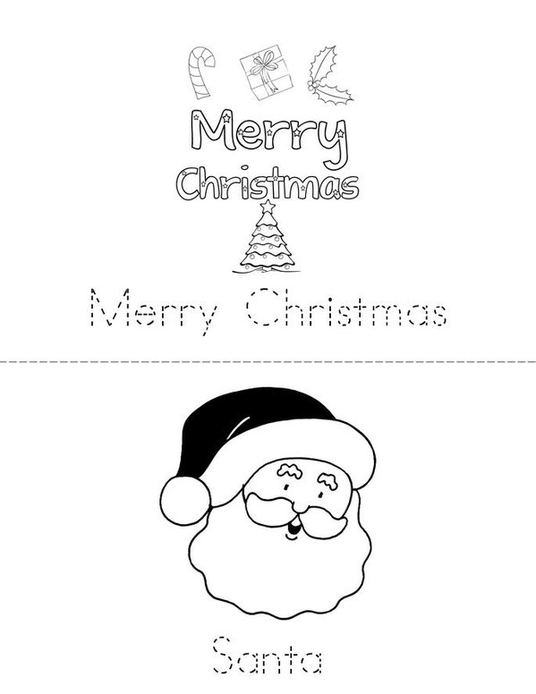 Christmas Mini Book - Sheet 1