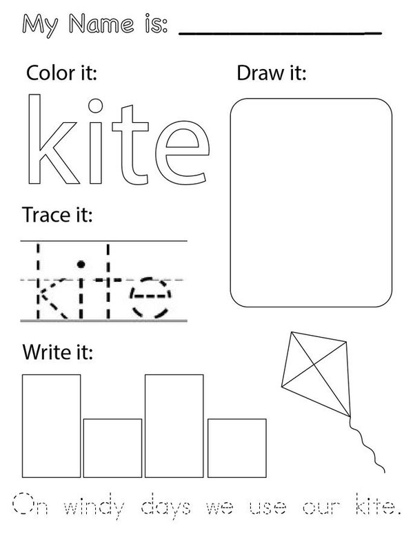 Learning and writing my ABC Mini Book - Sheet 11