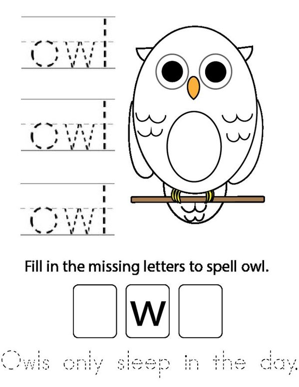 Learning and writing my ABC Mini Book - Sheet 15