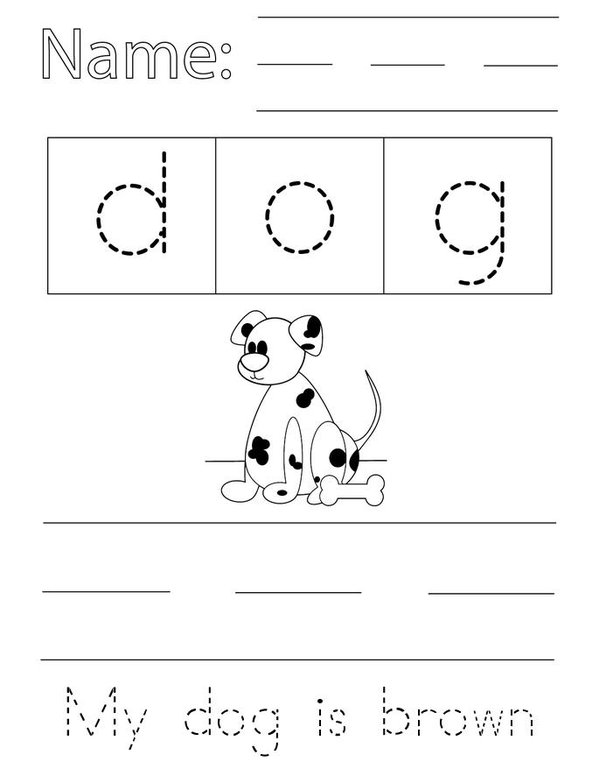 Learning and writing my ABC Mini Book - Sheet 4