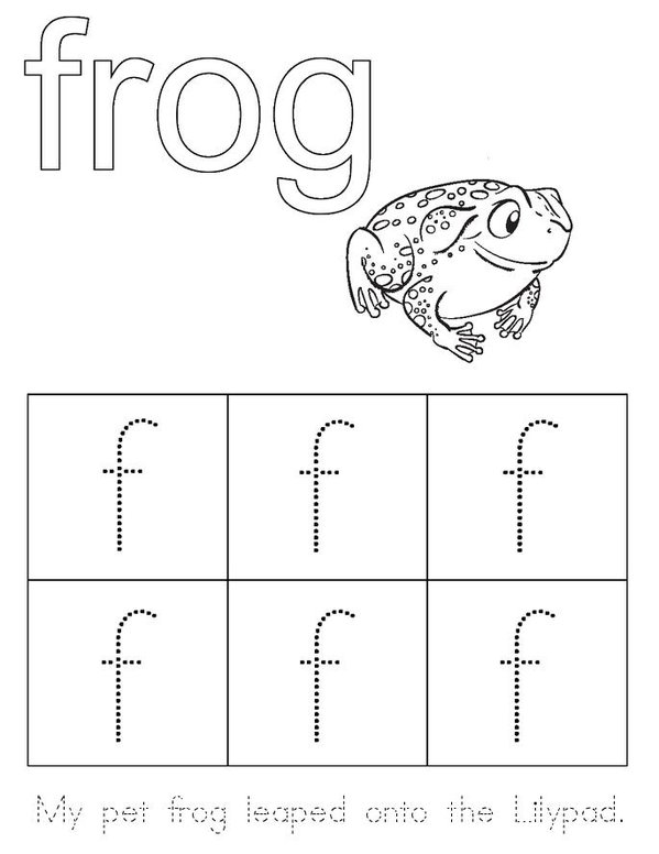 Learning and writing my ABC Mini Book - Sheet 6