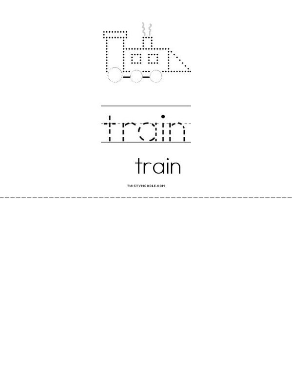 Trains Mini Book