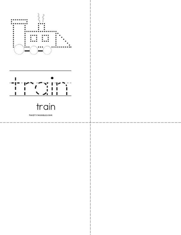 Trains Mini Book
