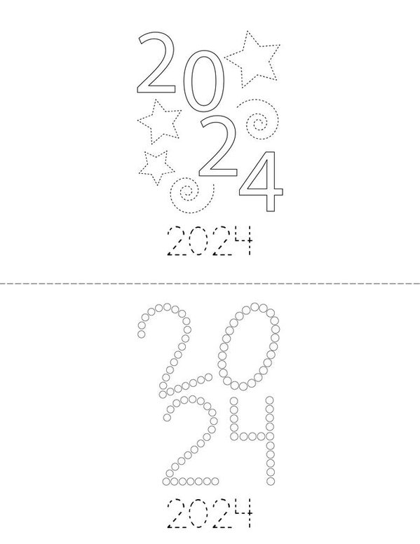 Happy New Year 2024 Mini Book - Sheet 1