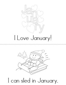 I Love January Book