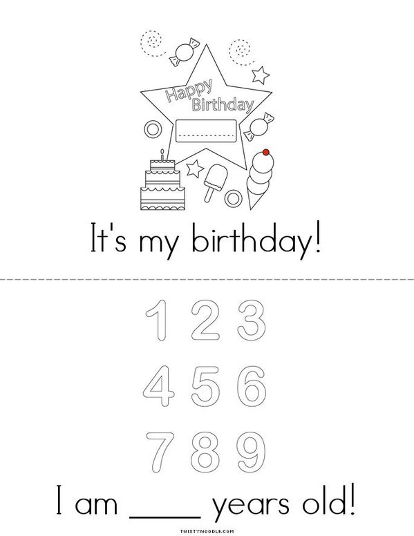 My Birthday is in April Mini Book - Sheet 2