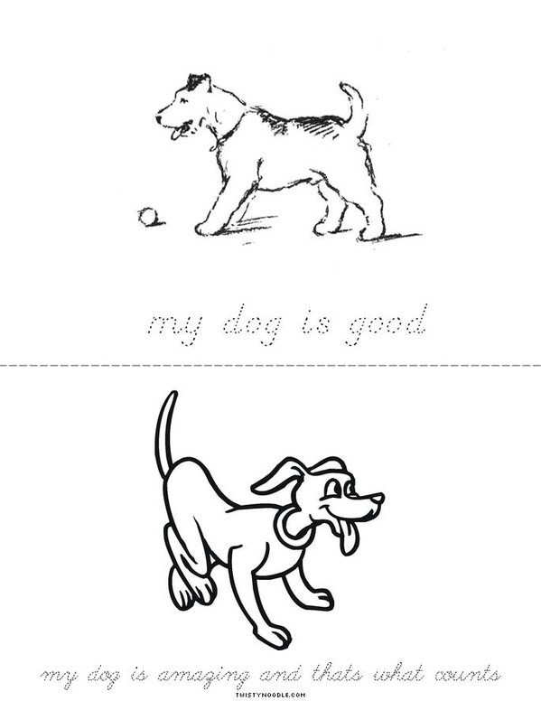 my dog Mini Book - Sheet 2