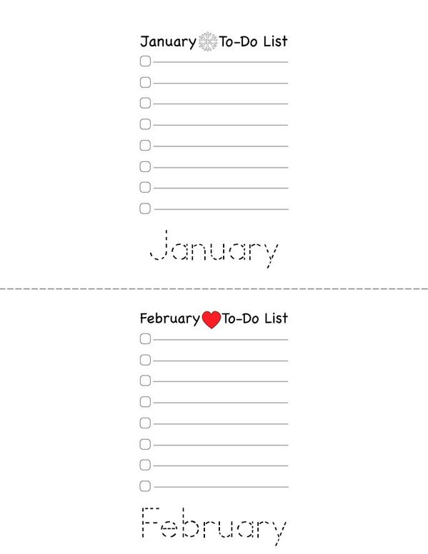 My 2025 List Mini Book - Sheet 1