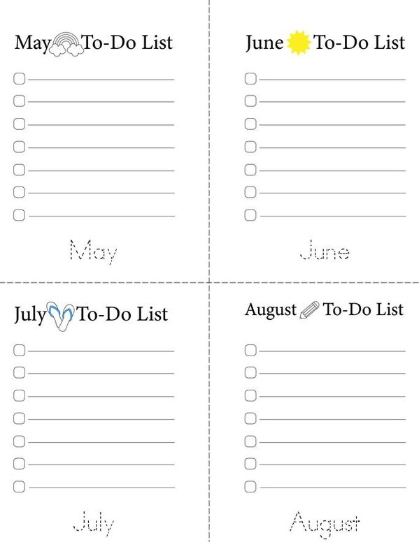 My 2025 List Mini Book - Sheet 2