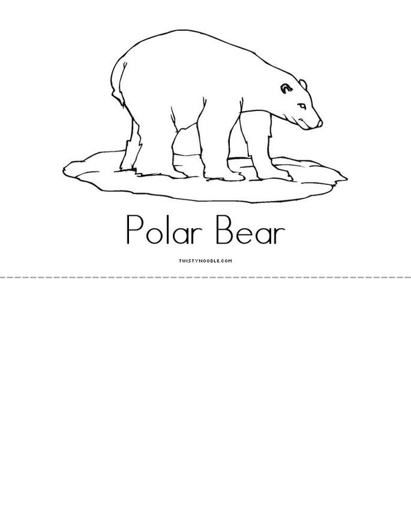 Winter Animals  Mini Book - Sheet 2