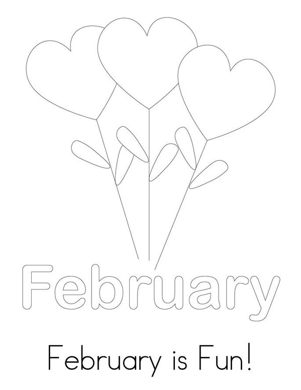 February is Fun Mini Book - Sheet 1