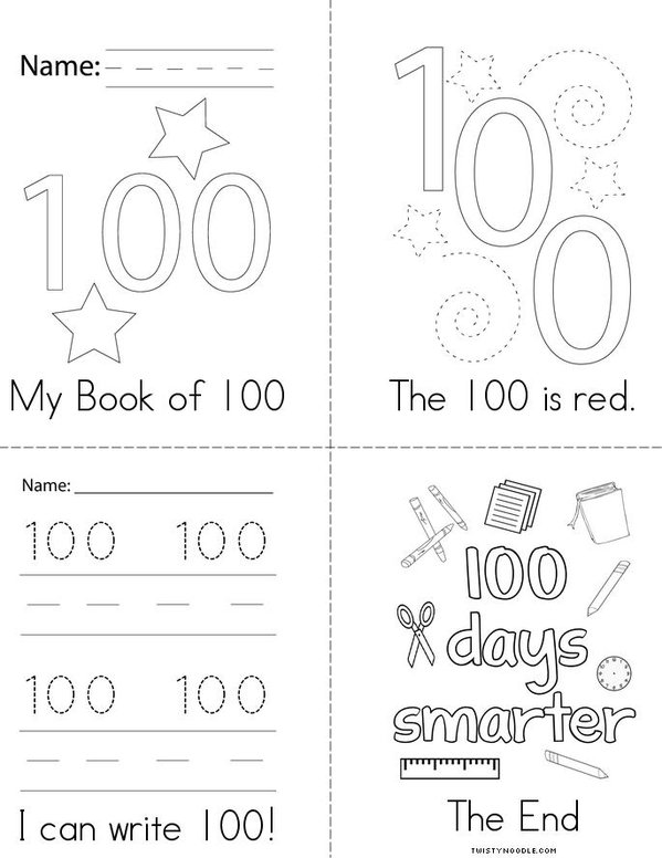 My Book of 100 Mini Book