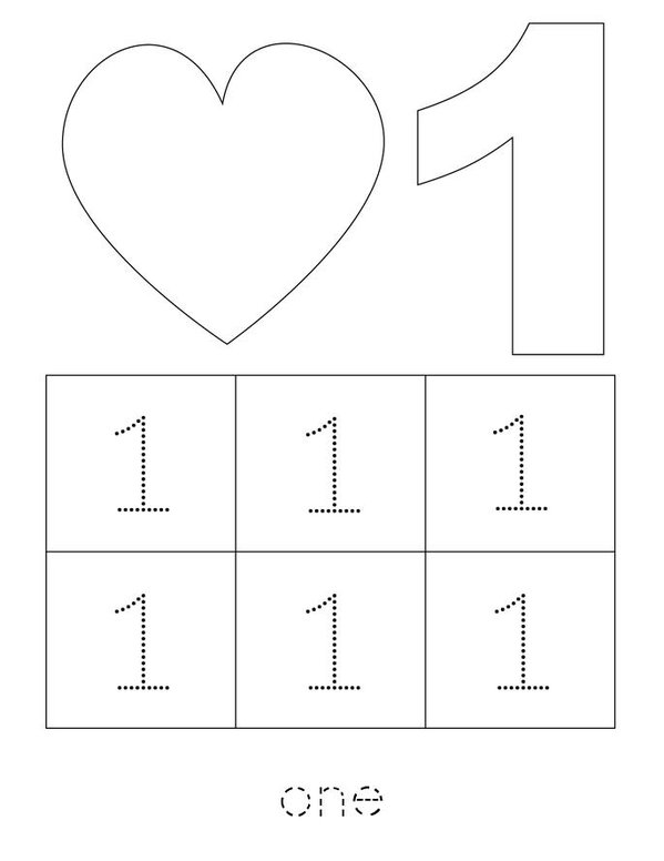 Heart Counting Mini Book - Sheet 2