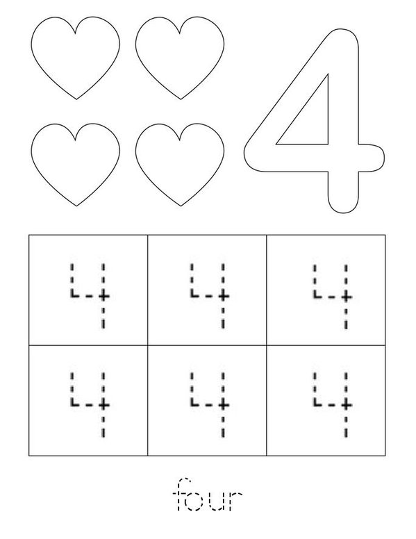 Heart Counting Mini Book - Sheet 5