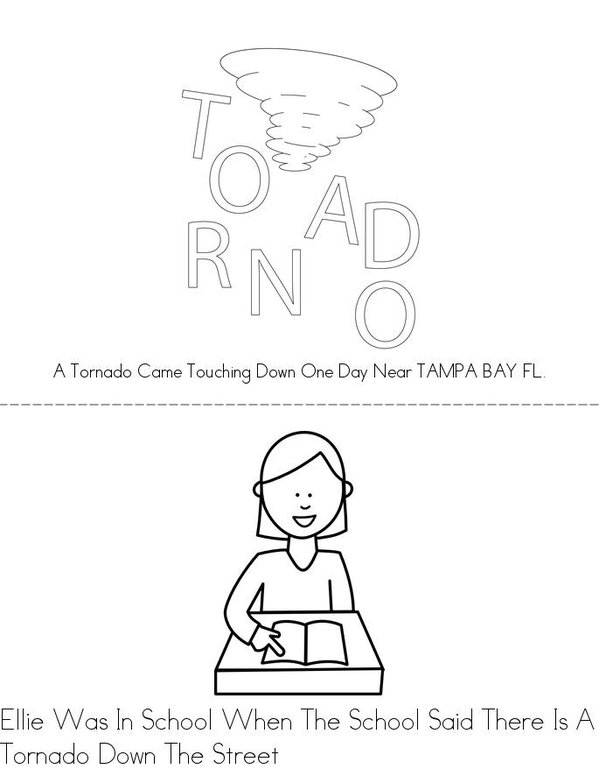 The Tornado! Mini Book - Sheet 1