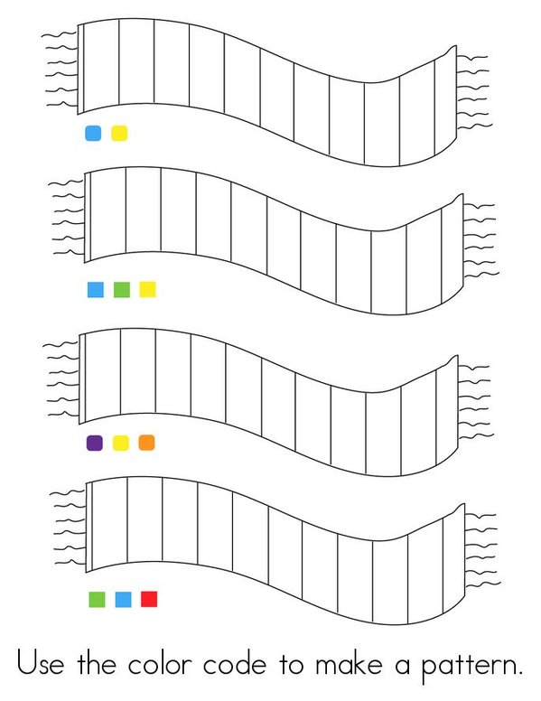 Winter Patterns Mini Book - Sheet 2