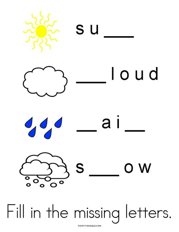 Weather Activity Mini Book - Sheet 4