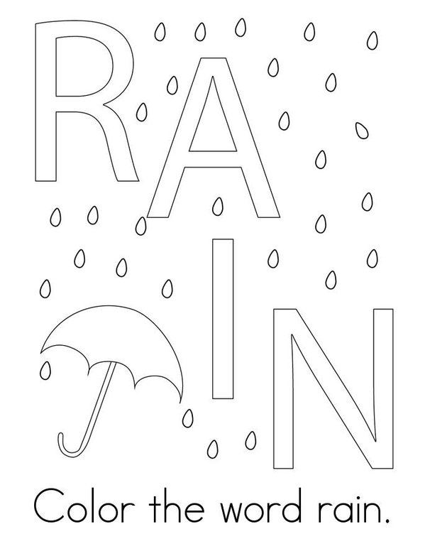 Rain Mini Book - Sheet 2