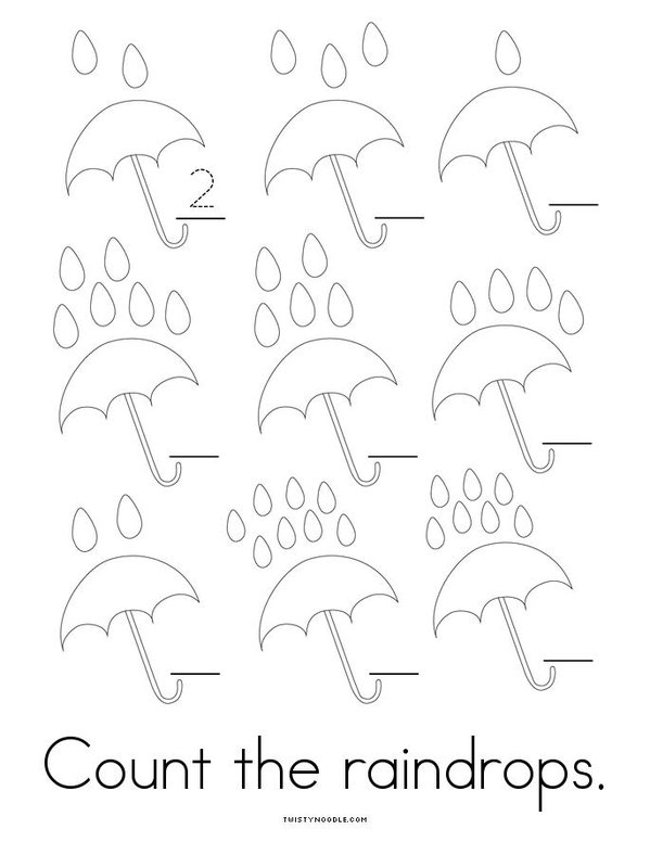 Rain Mini Book - Sheet 4