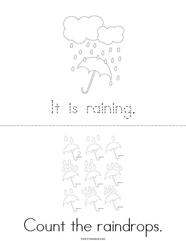 Rain Mini Book - Sheet 2