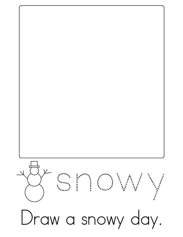 Snow Mini Book - Sheet 3