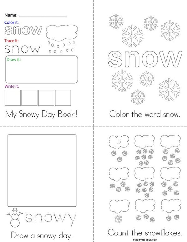 Snow Mini Book