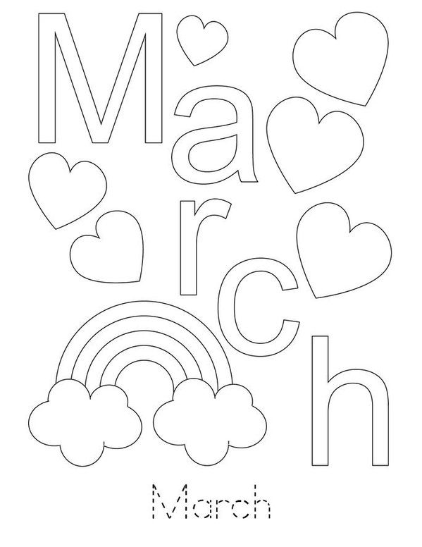 Practice Writing March Mini Book - Sheet 1