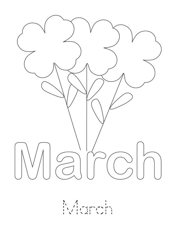 Practice Writing March Mini Book - Sheet 2