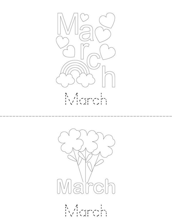 Practice Writing March Mini Book - Sheet 1