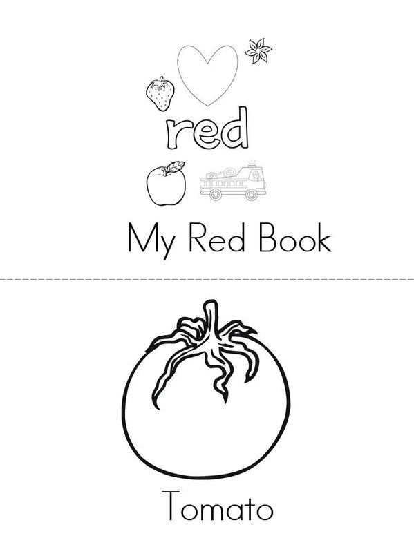 Red Book Mini Book - Sheet 1