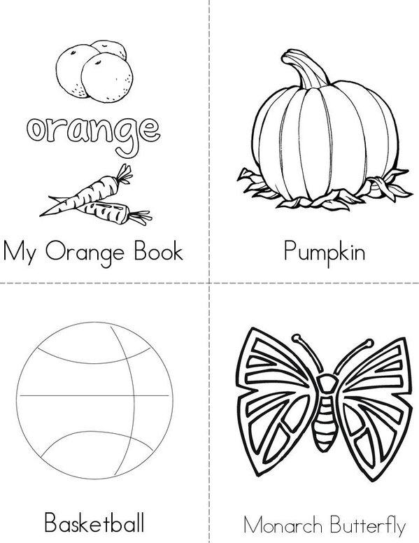 Orange Mini Book - Sheet 1