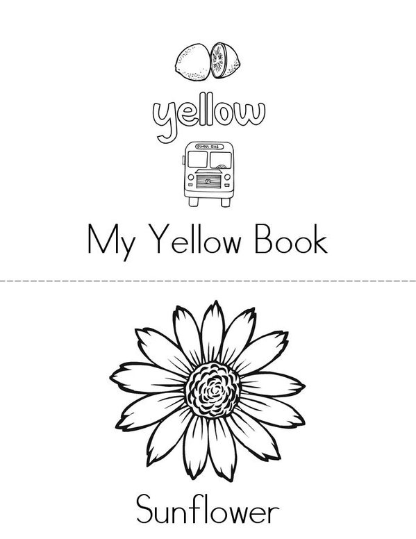 Yellow Book Mini Book - Sheet 1