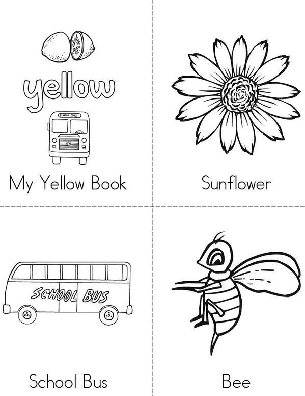 Yellow Book Mini Book - Sheet 1