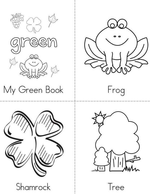 Green Book Mini Book - Sheet 1