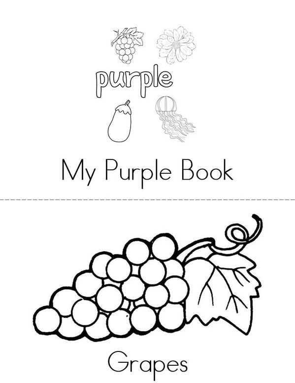 Purple Book Mini Book - Sheet 1