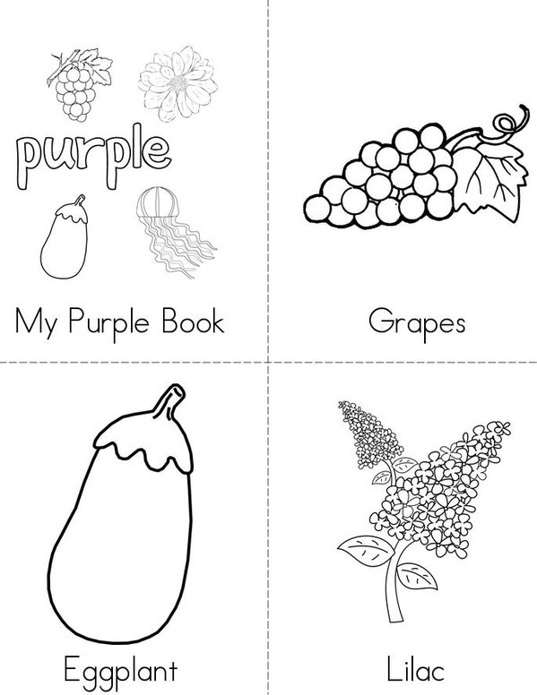 Purple Book Mini Book - Sheet 1