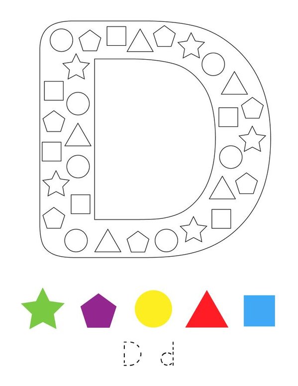 Alphabet Color by Code Mini Book - Sheet 4