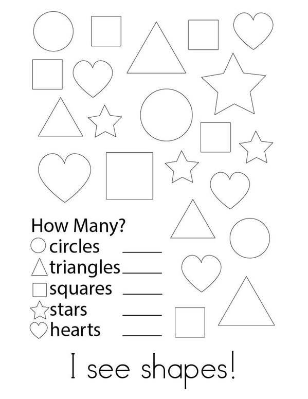 Classify and Count the Objects Mini Book - Sheet 2