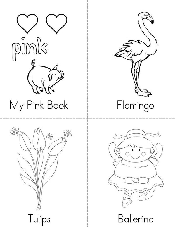 Pink Book Mini Book - Sheet 1