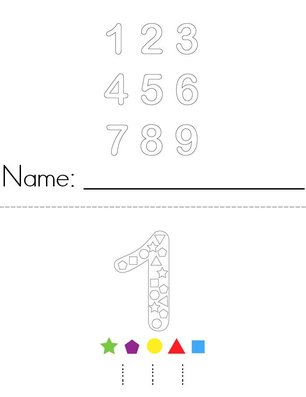 Numbers Color by Code Book